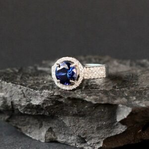 8mm Blue Sapphire ring Genuine Lab Grown sapphire engagement rings Sapphire rings for women Real Sapphire wedding rings september birthstone 8mm Blue Sapphire ring Genuine Lab Grown sapphire engagement rings Sapphire rings for women Real Sapphire wedding rings september birthstone