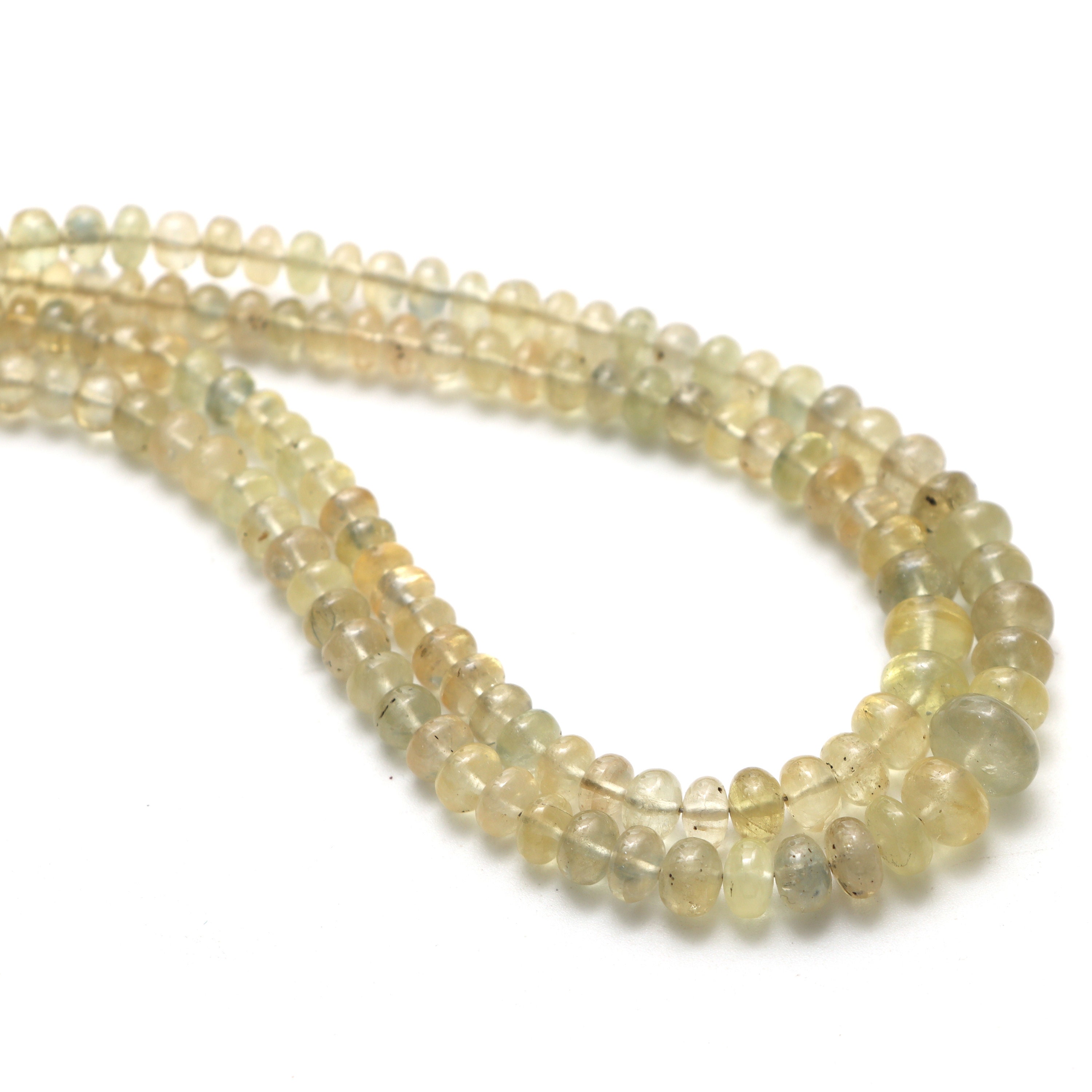 Sapphire Smooth Rondelle Beads, 4 Mm To 7 Mm, Sapphire Jewelry Making Beads, Plain Rondelle Sapphire Beads, 18 Inch Strand, Price Per Strand