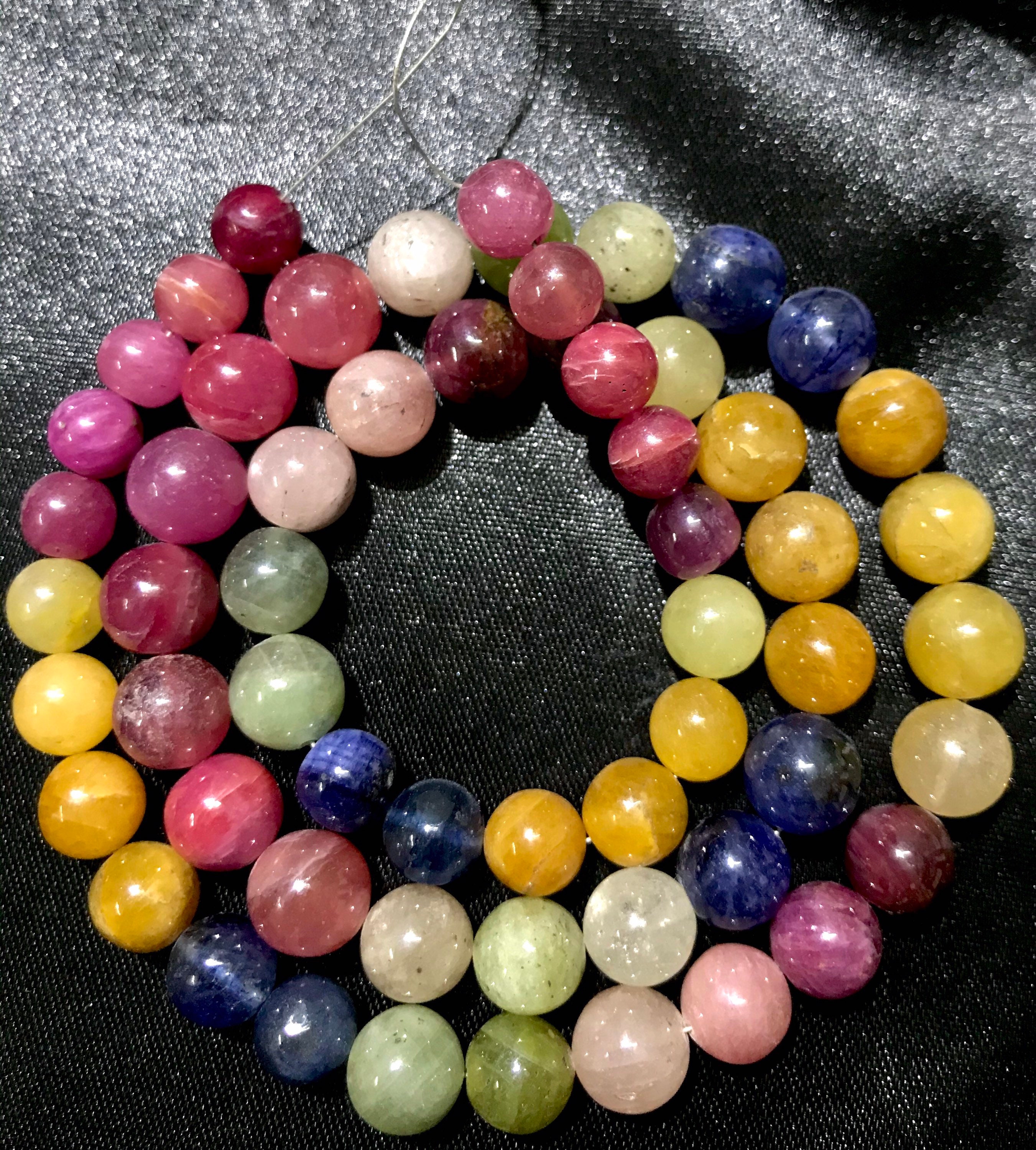 Aaa+ Natural Multi Sapphire 8*9mm Smooth Round Gemstone Beads//20” Very Clear And Rare Multi Sapphire Smooth Balls//sapphire 6-8mm Balls Aaa+ Natural Multi Sapphire 8*9mm Smooth Round Gemstone Beads//20” Very Clear And Rare Multi Sapphire Smooth Balls//sapphire 6-8mm Balls