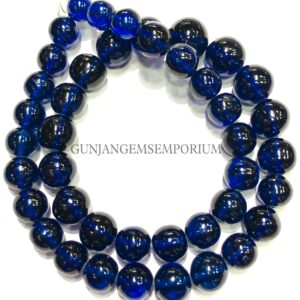 Aaaa+ Sparkling~~dark Blue Sapphire Balls Royal Blue Sapphire Smooth Round Beads 7/12mm Smooth Blue Sapphire Beads Sapphire Round 13” Strand Aaaa+ Sparkling~~dark Blue Sapphire Balls Royal Blue Sapphire Smooth Round Beads 7/12mm Smooth Blue Sapphire Beads Sapphire Round 13” Strand