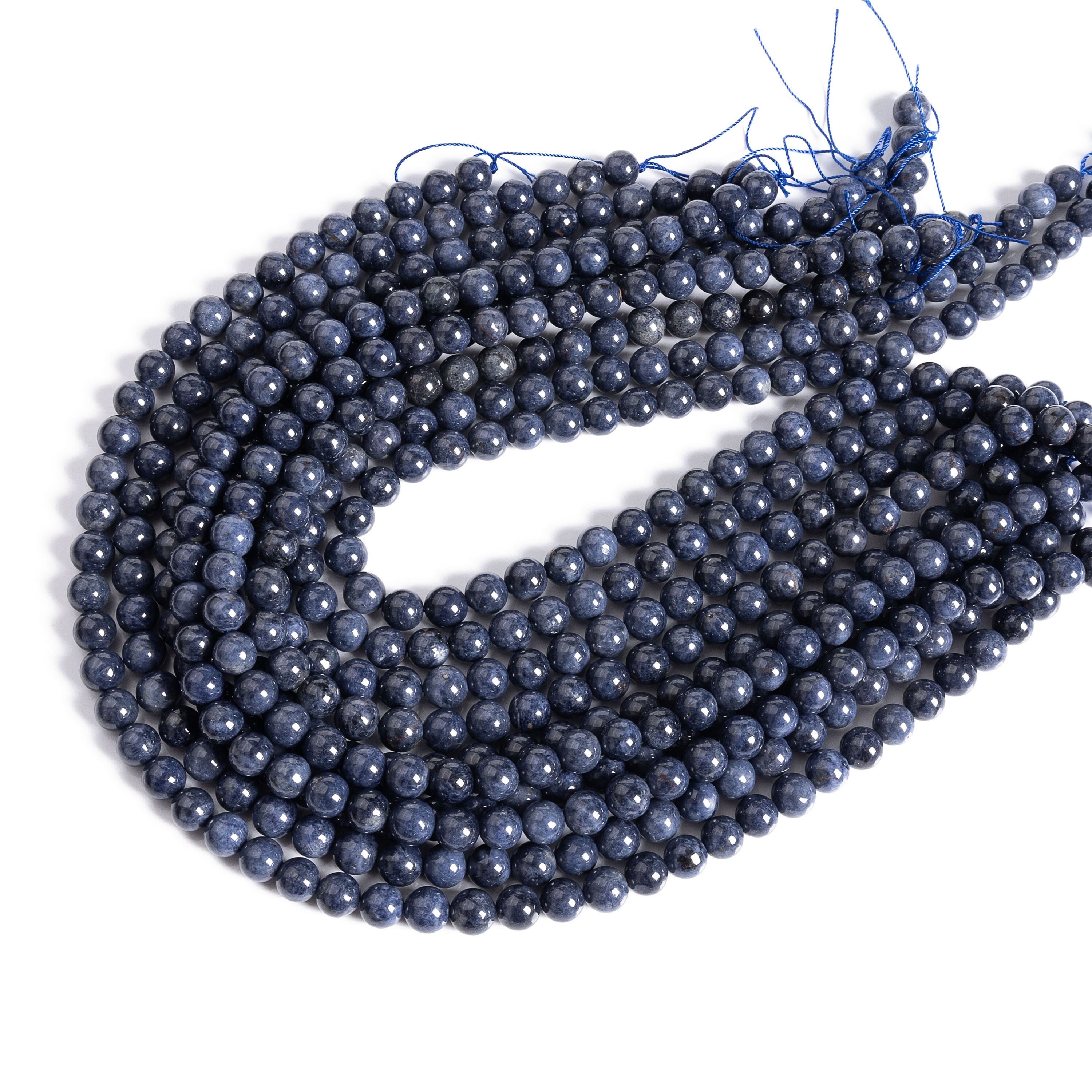 Genuine Natural Blue Sapphire Loose Beads Grade Aaa Round Shape 7-8mm 8mm