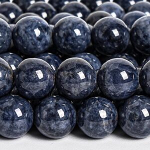 Genuine Natural Sapphire Gemstone Beads 8MM Blue Round AAA Quality Loose Beads