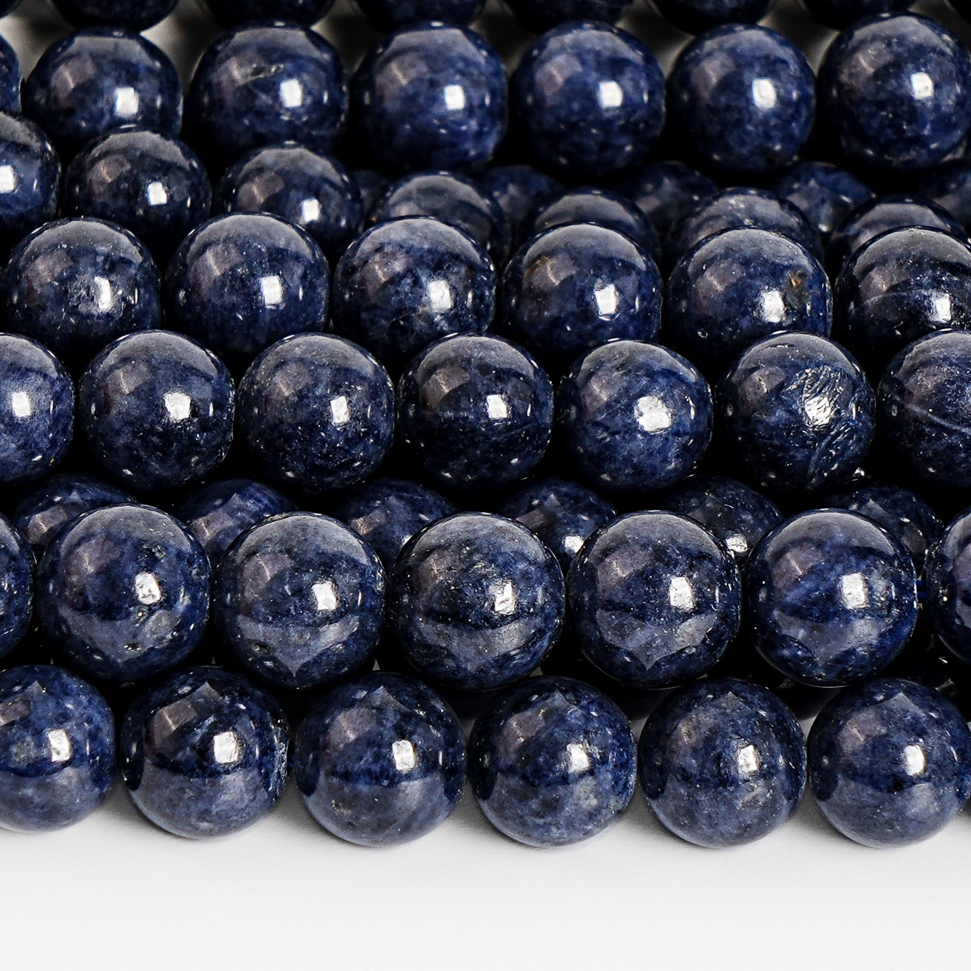 Natural Dark Blue Sapphire Gemstone Grade Aaa Round 7-8mm Loose Beads Natural Dark Blue Sapphire Gemstone Grade Aaa Round 7-8mm Loose Beads