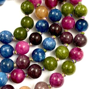 Noted 108 Beads Mala~multi Wonder Sapphire Smooth Balls Multi Sapphire 8mm Smooth Round Ball Beads 8mm Multi Wonder Sapphire Balls 108 Piece Noted 108 Beads Mala~multi Wonder Sapphire Smooth Balls Multi Sapphire 8mm Smooth Round Ball Beads 8mm Multi Wonder Sapphire Balls 108 Piece