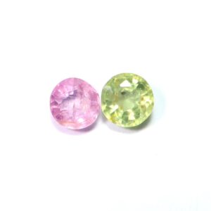1.00 Ct Natural Sapphire Pair, Round Cut, Loose Gemstone