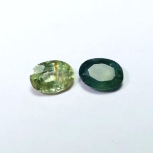 1.10 Ct Natural Sapphire Pair: Faceted Oval Loose Gemstones, September Birthstone