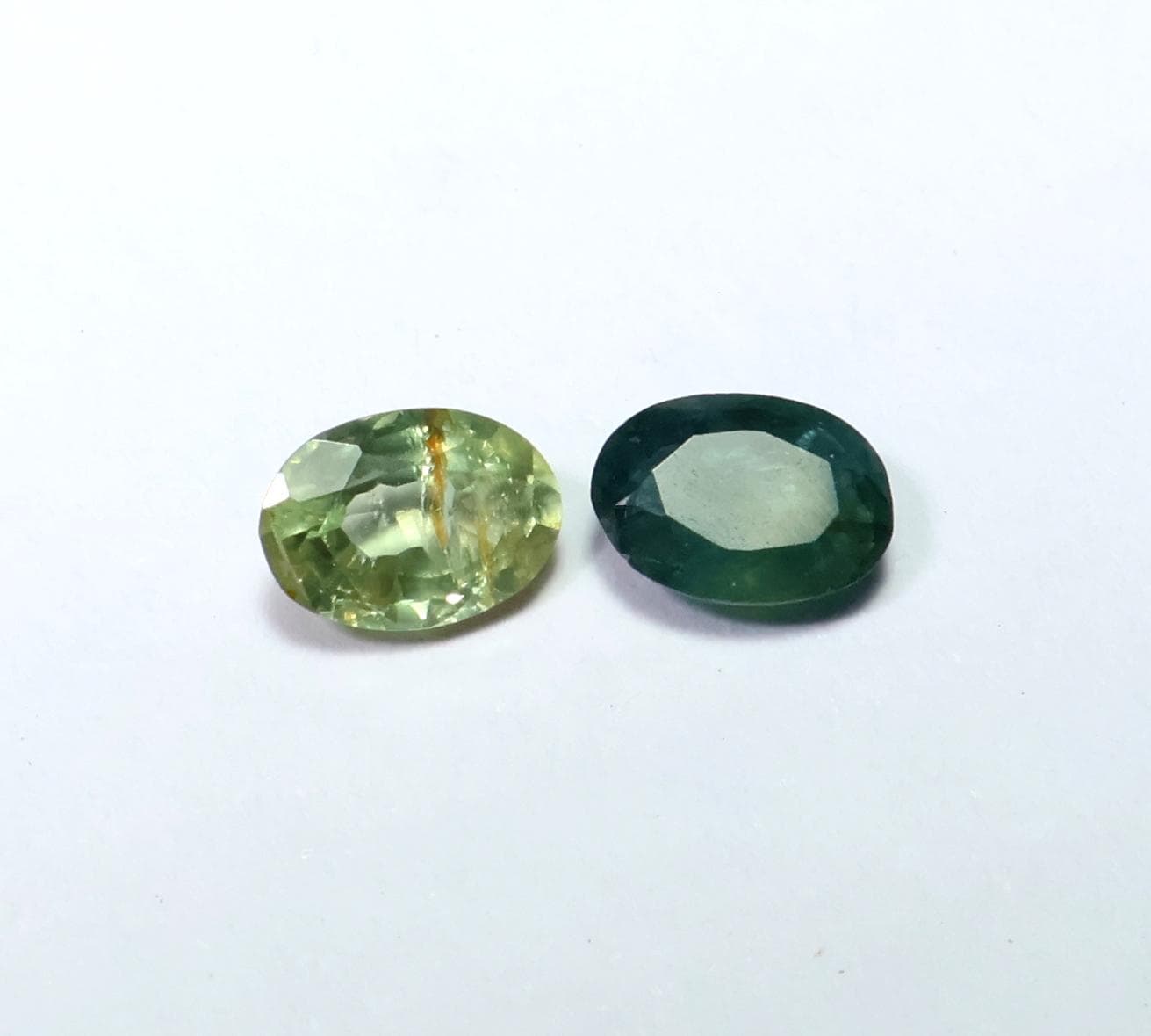 1.10 Ct Natural Sapphire Pair: Faceted Oval Loose Gemstones, September Birthstone