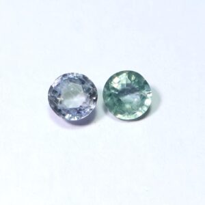 1.20 Ct Natural Sapphire Pair: 5mm Round Loose Gemstones