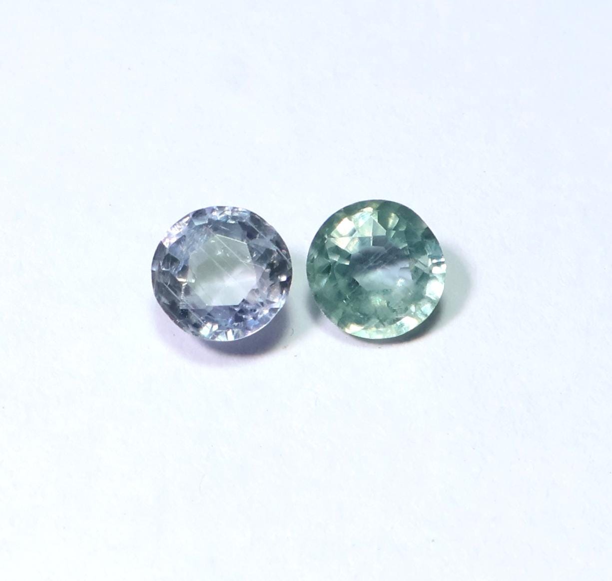1.20 Ct Natural Sapphire Pair: 5mm Round Loose Gemstones