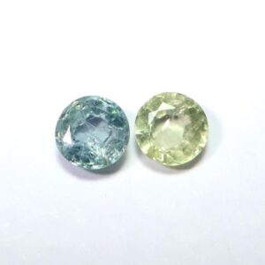 1.45 Ct Natural Sapphire Pair: Round Faceted Loose Gemstones, 5mm