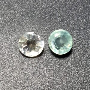 1.60 Ct Natural Sapphire Pair: Round Faceted Loose Gemstones, 5 Mm