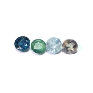 1.75 Ct Round Sapphire Lot: Faceted Loose Gemstones, September Birthstone (4 Mm)