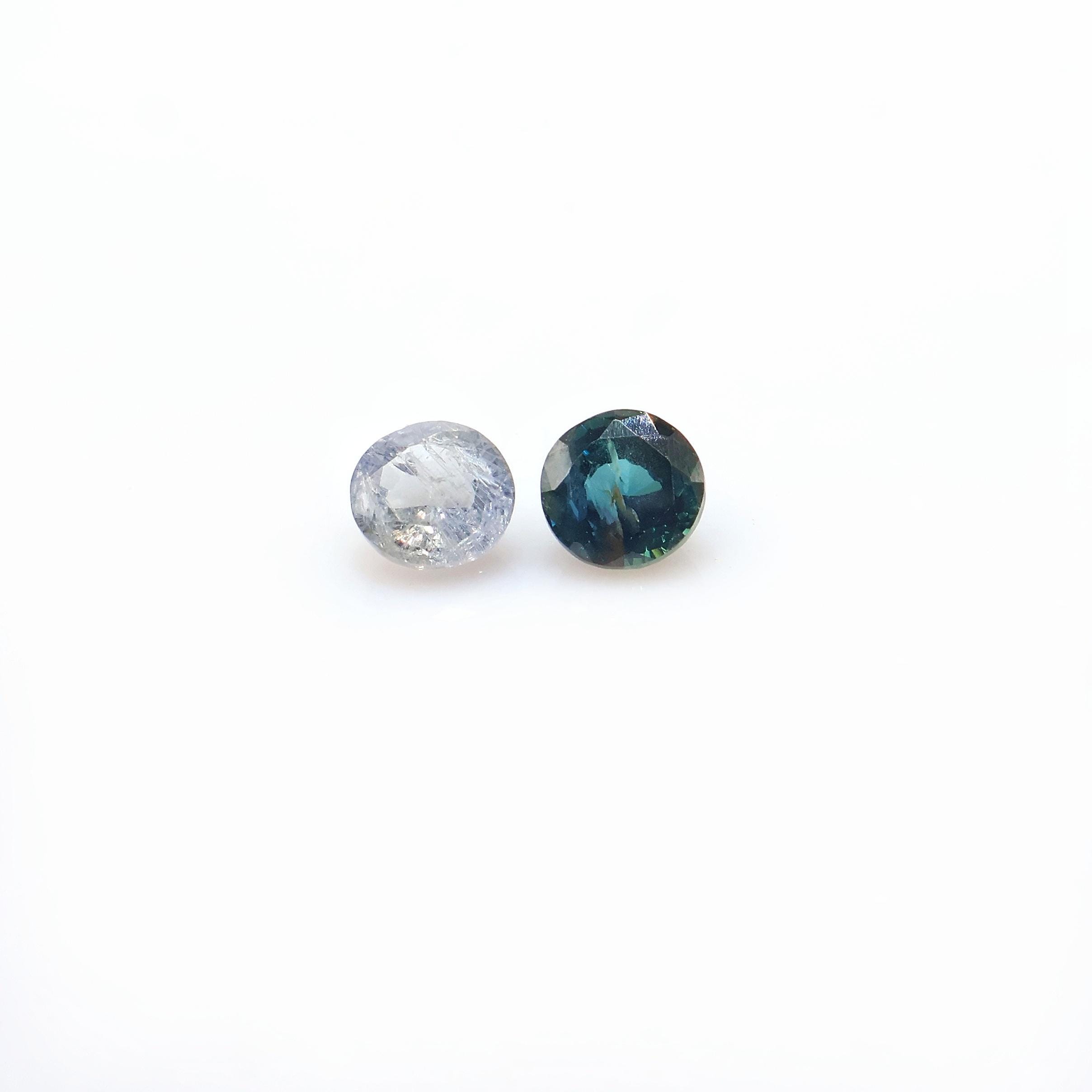 Multi Sapphire Cut Pair, 2.10 Ct, 6 Mm, Loose Gemstone