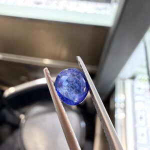 Natural Blue Sapphire Faceted - 1.54 Ct 6.90x6.20x3.80 Mm - Loose Gemstone, Sapphire Cut Stone