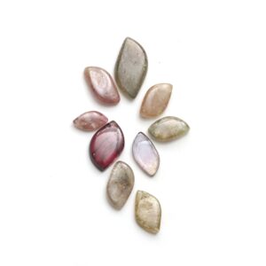 Natural Multi Sapphire Smooth Fancy Shape Loose Gemstone, 7x13.5 Mm To 13x24 Mm, Multi Sapphire Jewelry Making Gemstone, 8 Pieces