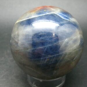 Very Rare Blue Sapphire Corundum Ball Sphere Russia - 2.1" - 303 Grams