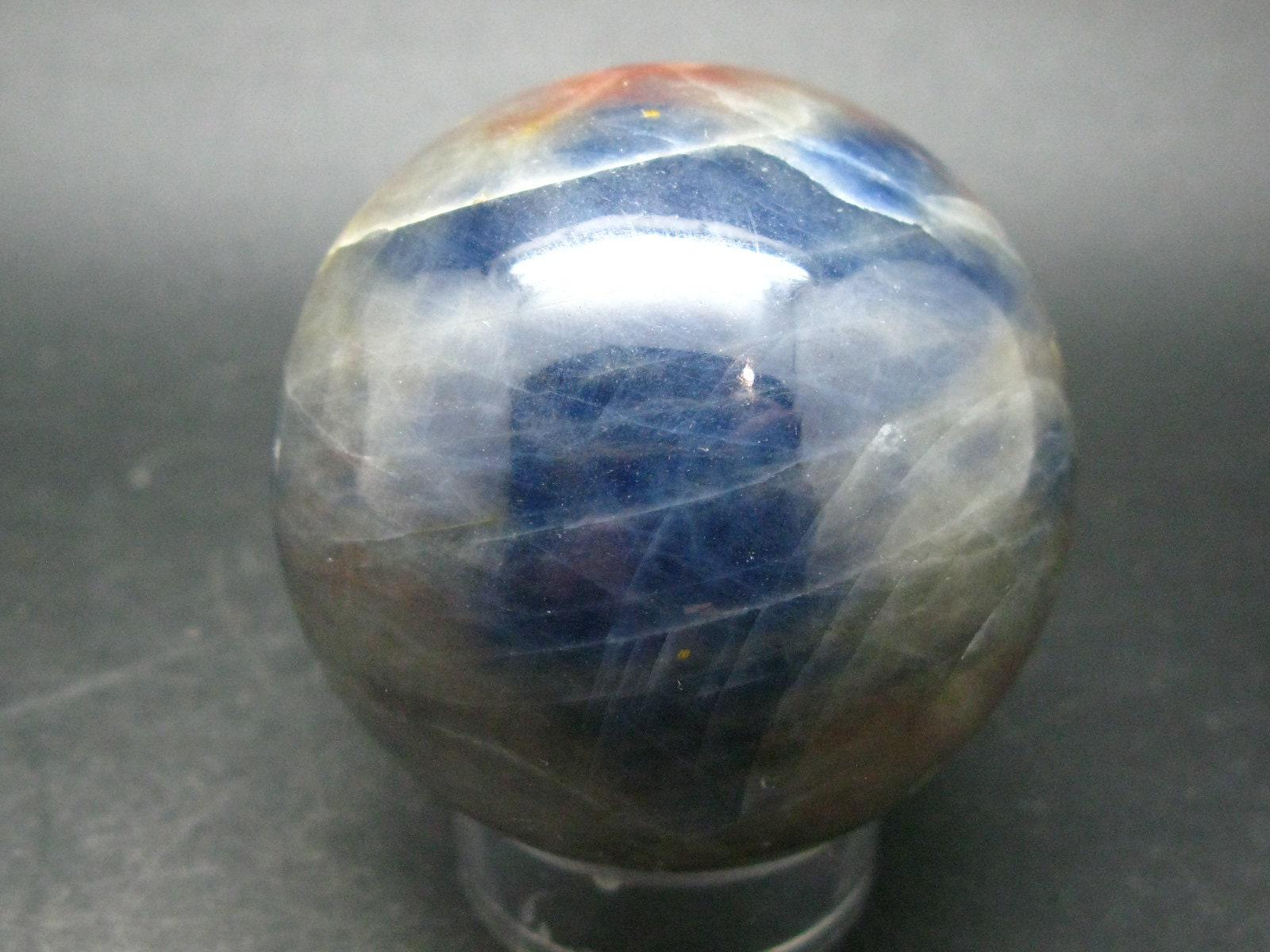 Very Rare Blue Sapphire Corundum Ball Sphere Russia - 2.1" - 303 Grams