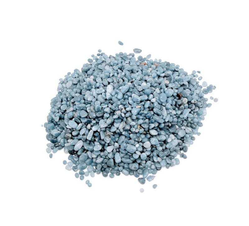 Blue Sapphire Chips – Crystal Chips – Semi Tumbled Chips - Bulk Crystal - 2-6mm - Cp1255