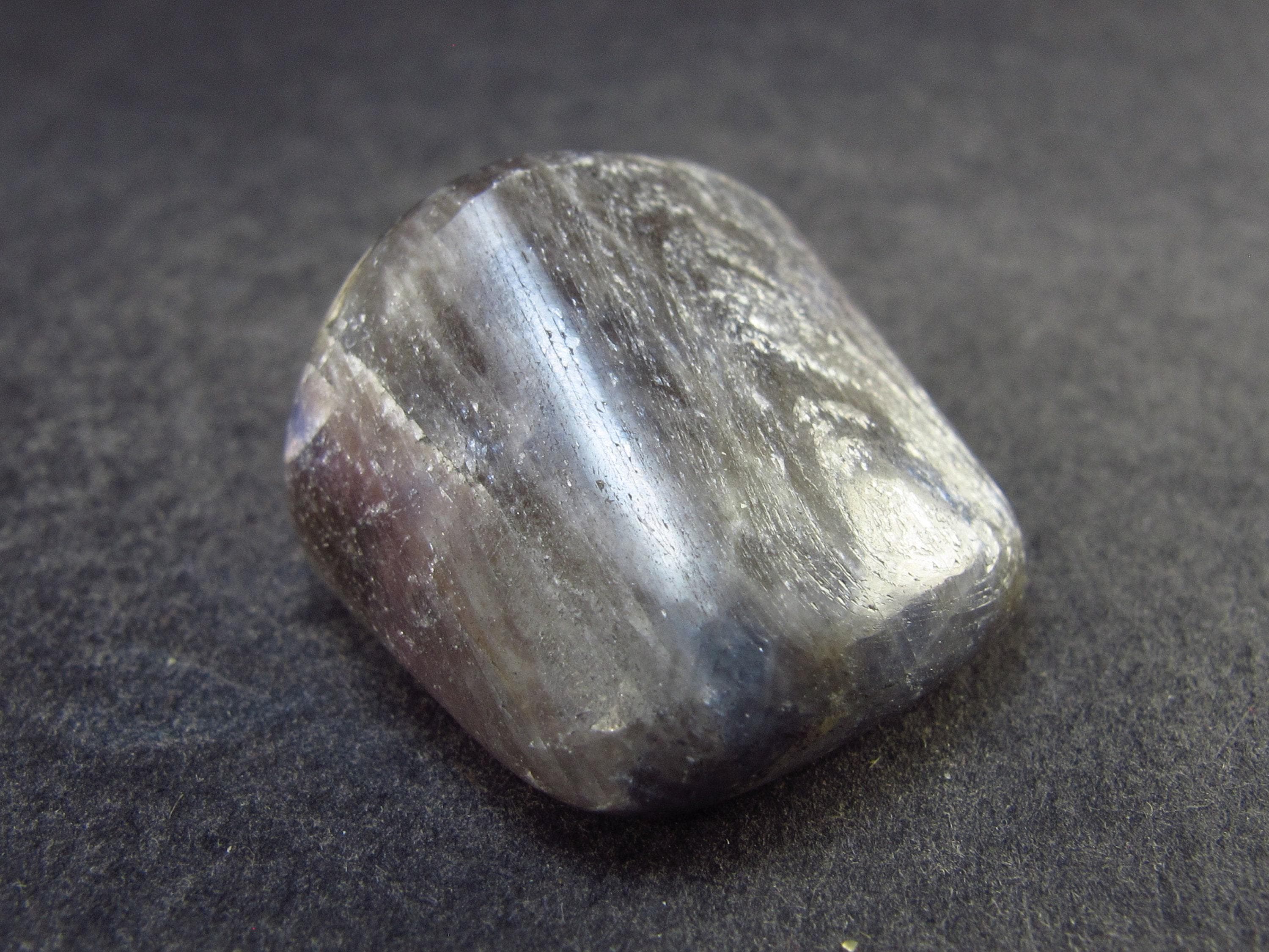 Blue Sapphire Corundum Tumbled Stone From India - 1.1" - 21.6 Grams