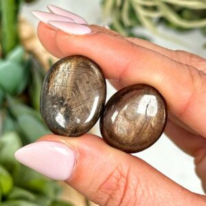 Golden Sapphire Tumble | Xs-l | - No. 303 (polished Crystal Pocket Stone, Throat Chakra, Healing Stone)