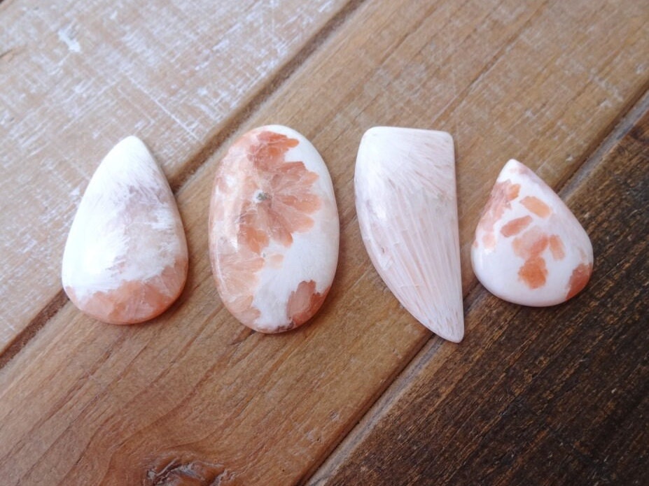 Scolecite Cabochon, Natural Gemstone Scolecite, Natural Scolecite Cabochon, Semi Precious Handcraft Loose Stone For Jewelry