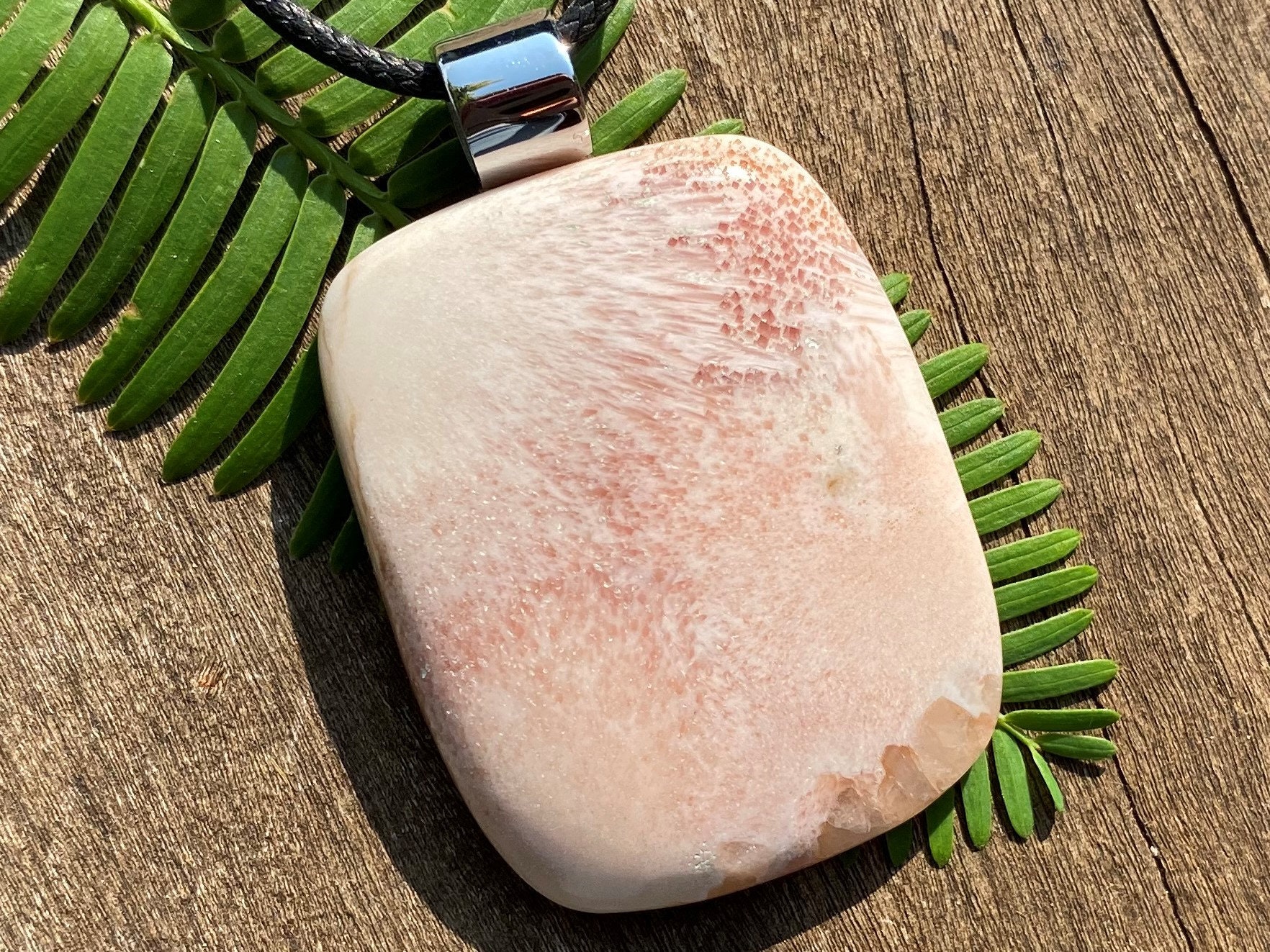 Unisex Scolecite, Synergy, Healing Stone Necklace With Positive Energy!