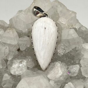 Abstract Scolecite Pendant