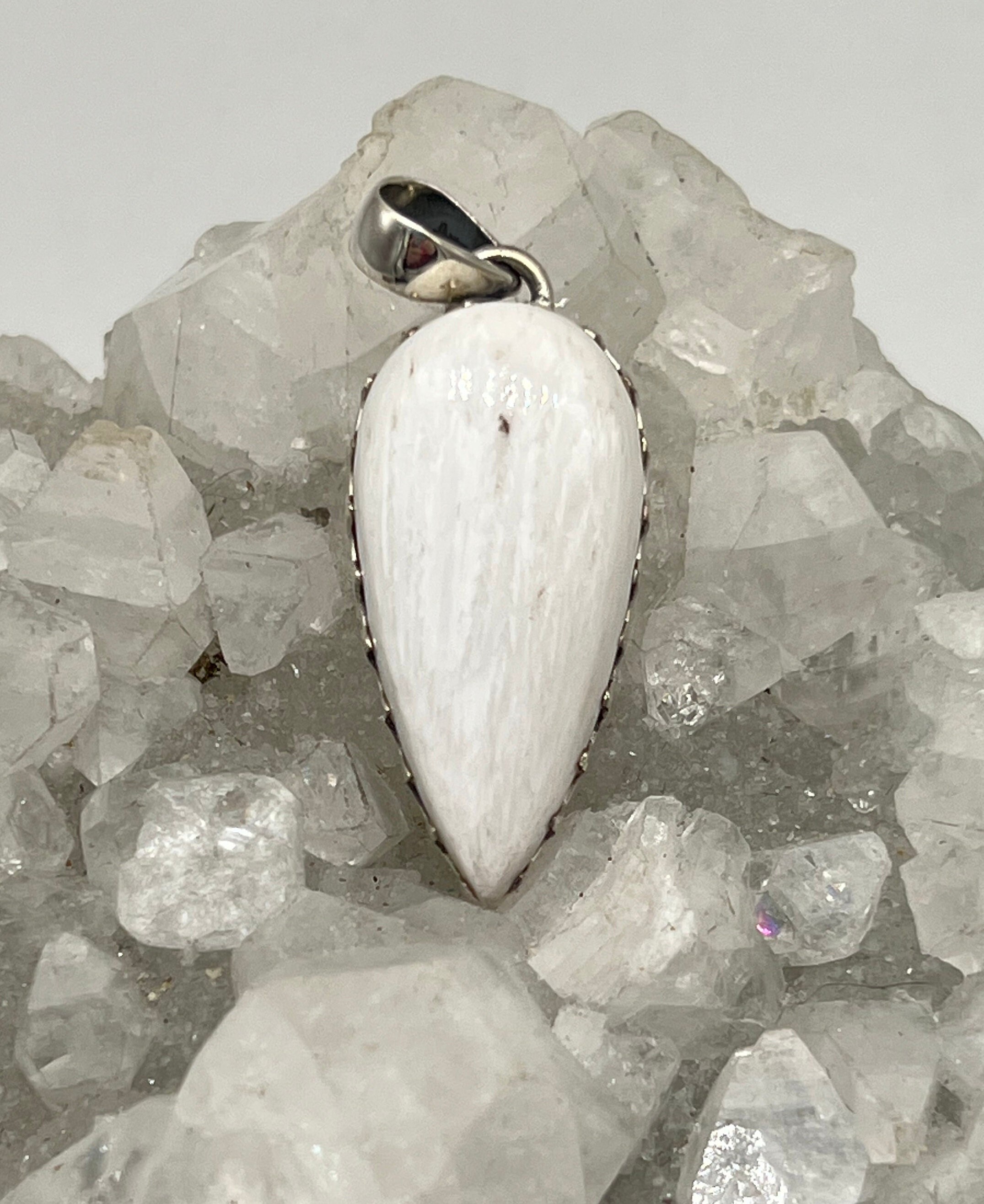 Abstract Scolecite Pendant Abstract Scolecite Pendant