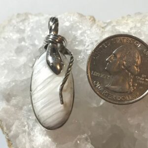 Beautiful Scolecite Snake Pendant Beautiful Scolecite Snake Pendant