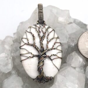 Beautiful Scolecite Tree of Life Pendant