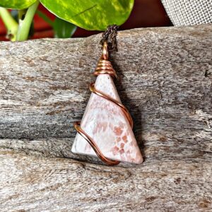 Scolecite Necklace, Wiccan Jewelry For Women, Stone Pendant