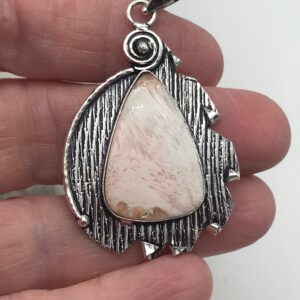Unique Orange Scolecite Pendant