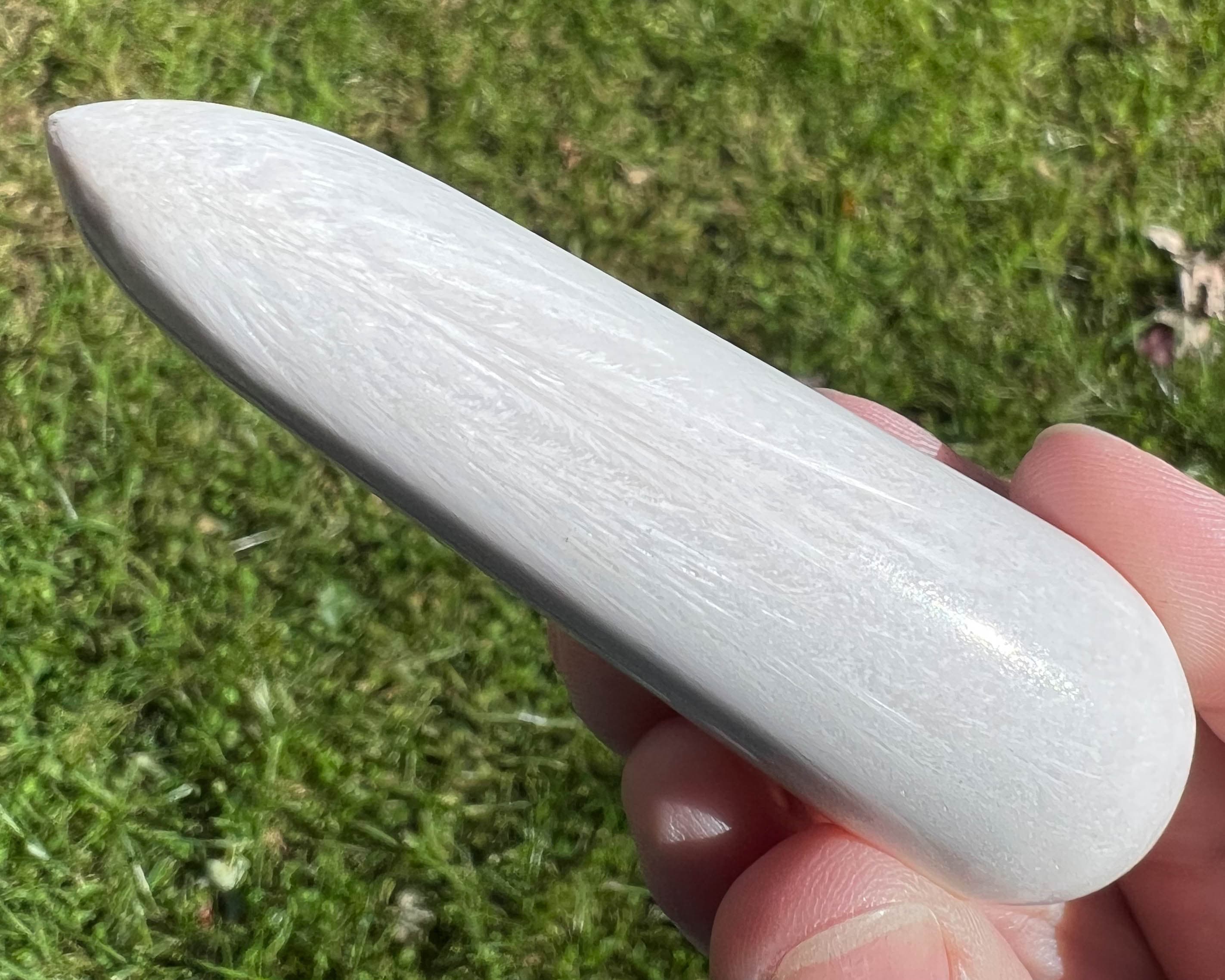 3.1" Scolecite Massage Wand, Romantic Gift For Wife, Girlfriend, Polished Pointed Wand, Palm Sized, Reiki Tools, Crystal Healing Gift #1 3.1" Scolecite Massage Wand, Romantic Gift For Wife, Girlfriend, Polished Pointed Wand, Palm Sized, Reiki Tools, Crystal Healing Gift #1