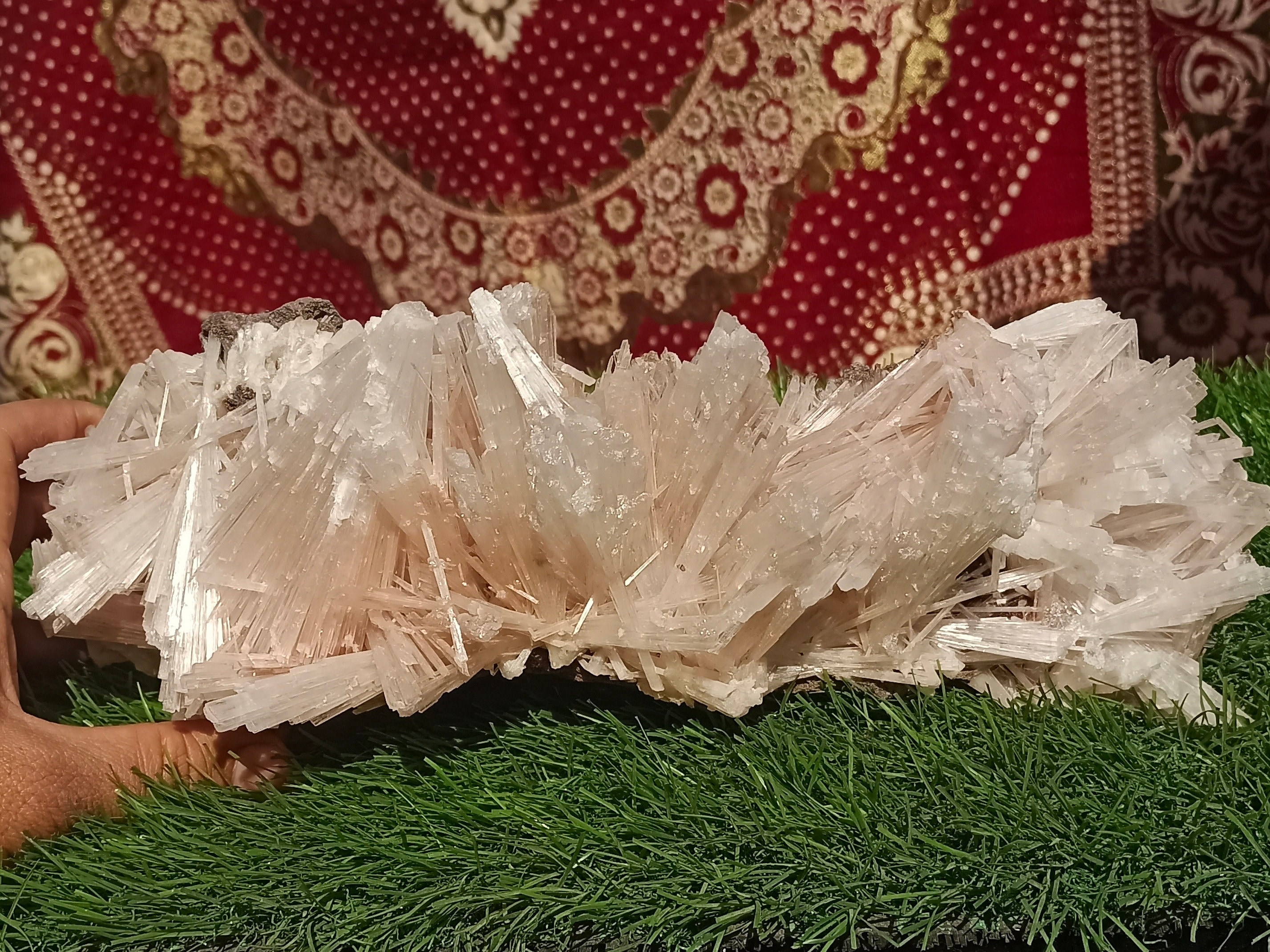 Huge Scolecite Stone Cluster: Large Mineral Specimen, Indian Geode Home Decor Huge Scolecite Stone Cluster: Large Mineral Specimen, Indian Geode Home Decor