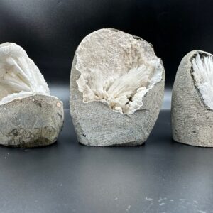 Natural Scolecite Flower Geode Set: Home Decor Crystals (670 Grams) Natural Scolecite Flower Geode Set: Home Decor Crystals (670 Grams)
