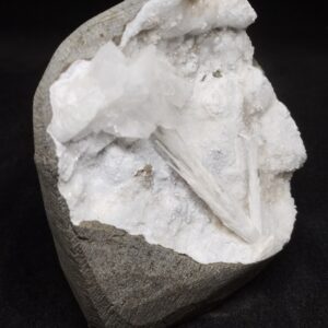 Natural Scolecite Geode Cluster: Self Standing Decor Piece Natural Scolecite Geode Cluster: Self Standing Decor Piece