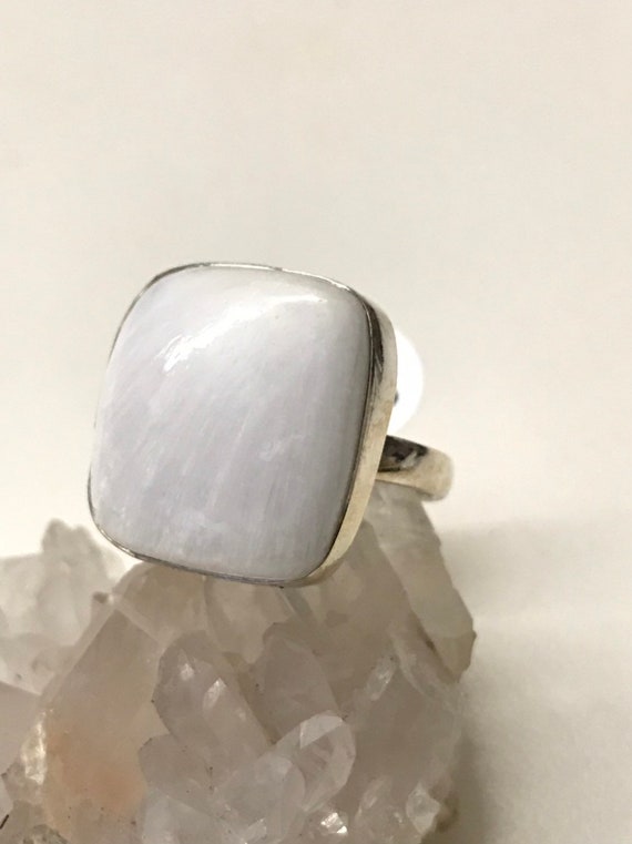 Unique Scolecite Ring, Size 10