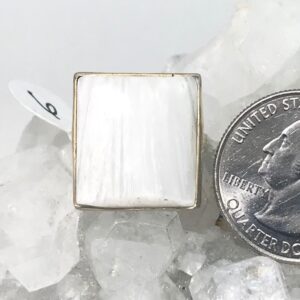 Unique Scolecite Ring, Size 6