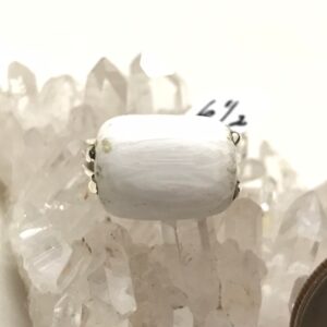Unique Scolecite Ring, Size 6 1/2