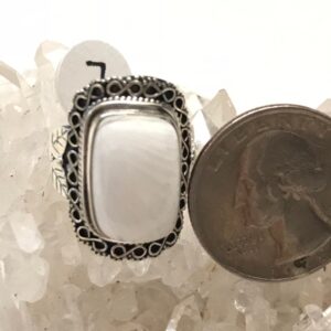Unique Scolecite Ring, Size 7