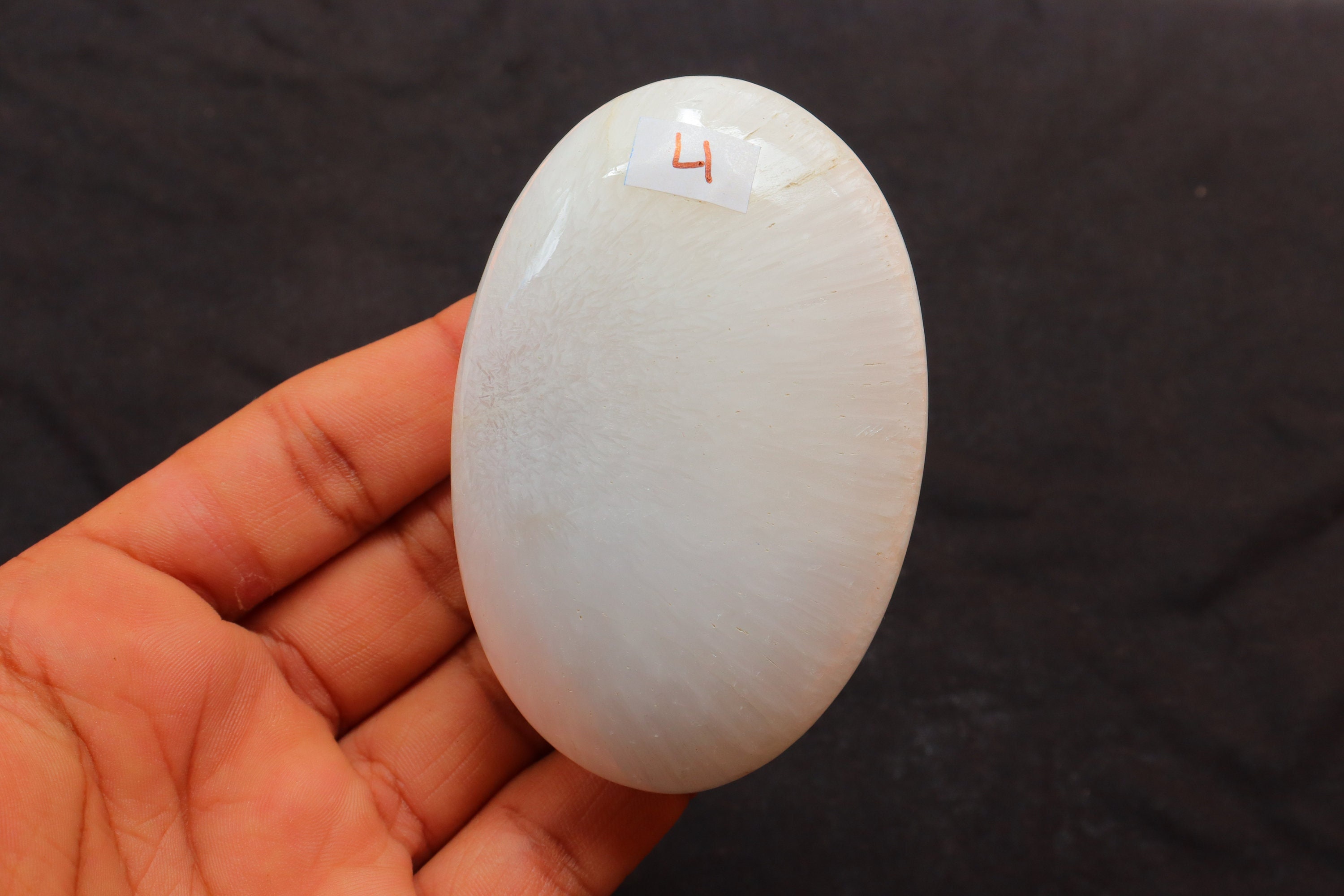 Scolecite Palm Stone, Large Scolecite Piece, Scolecite Palmstone, Scolecite Stone, Calming Stone- Meditation Stone, Scolecite Heart Stone