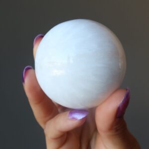 Scolecite Sphere Gentle Bliss Tranquil Soul White Crystal Ball Scolecite Sphere Gentle Bliss Tranquil Soul White Crystal Ball