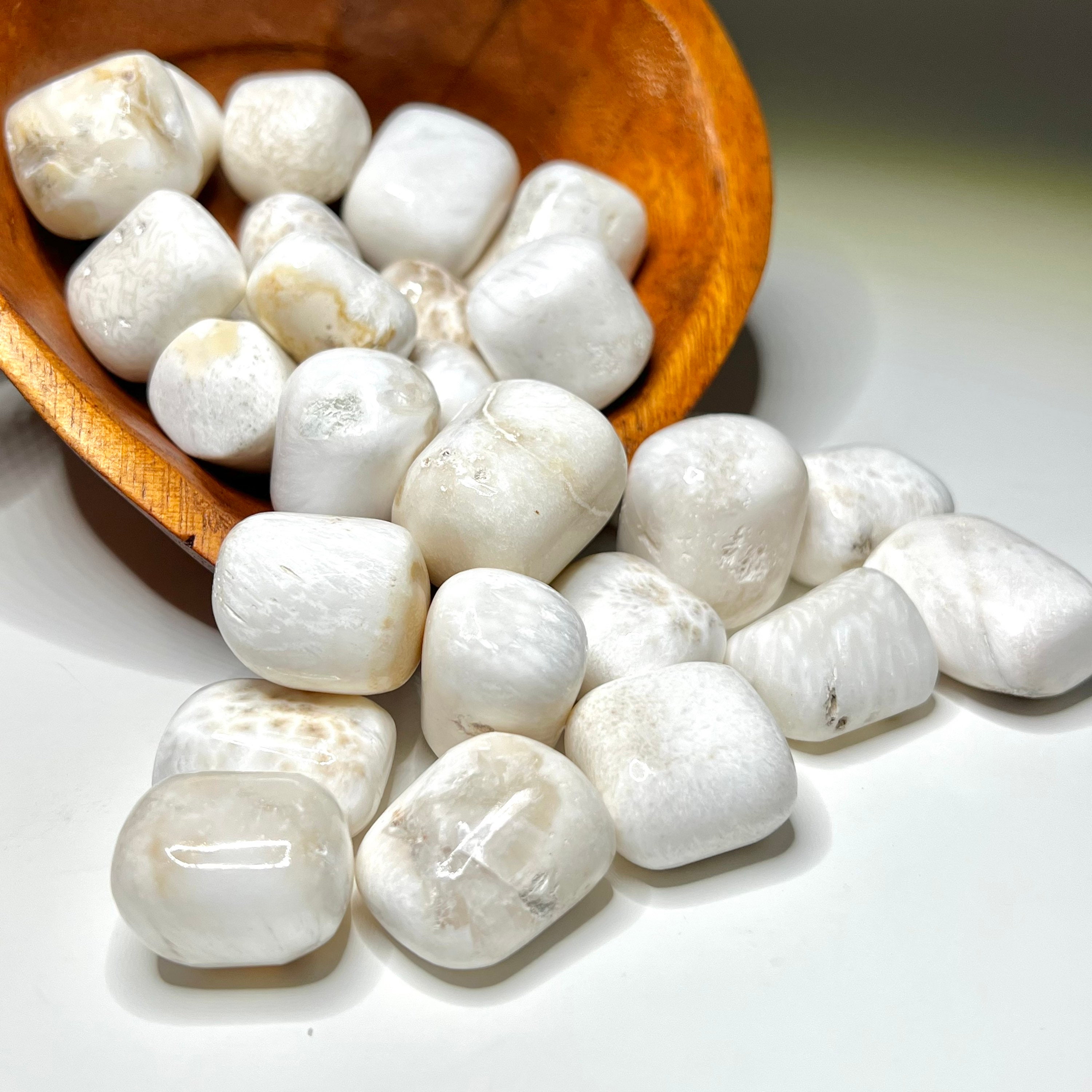 Scolecite Tumbled Crystals Scolecite Tumbled Crystals
