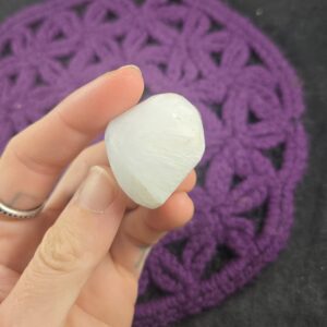 Scolecite Tumbled Stone Crystal Polished Tumble Stones Pocket Crystals Natural White Unique India