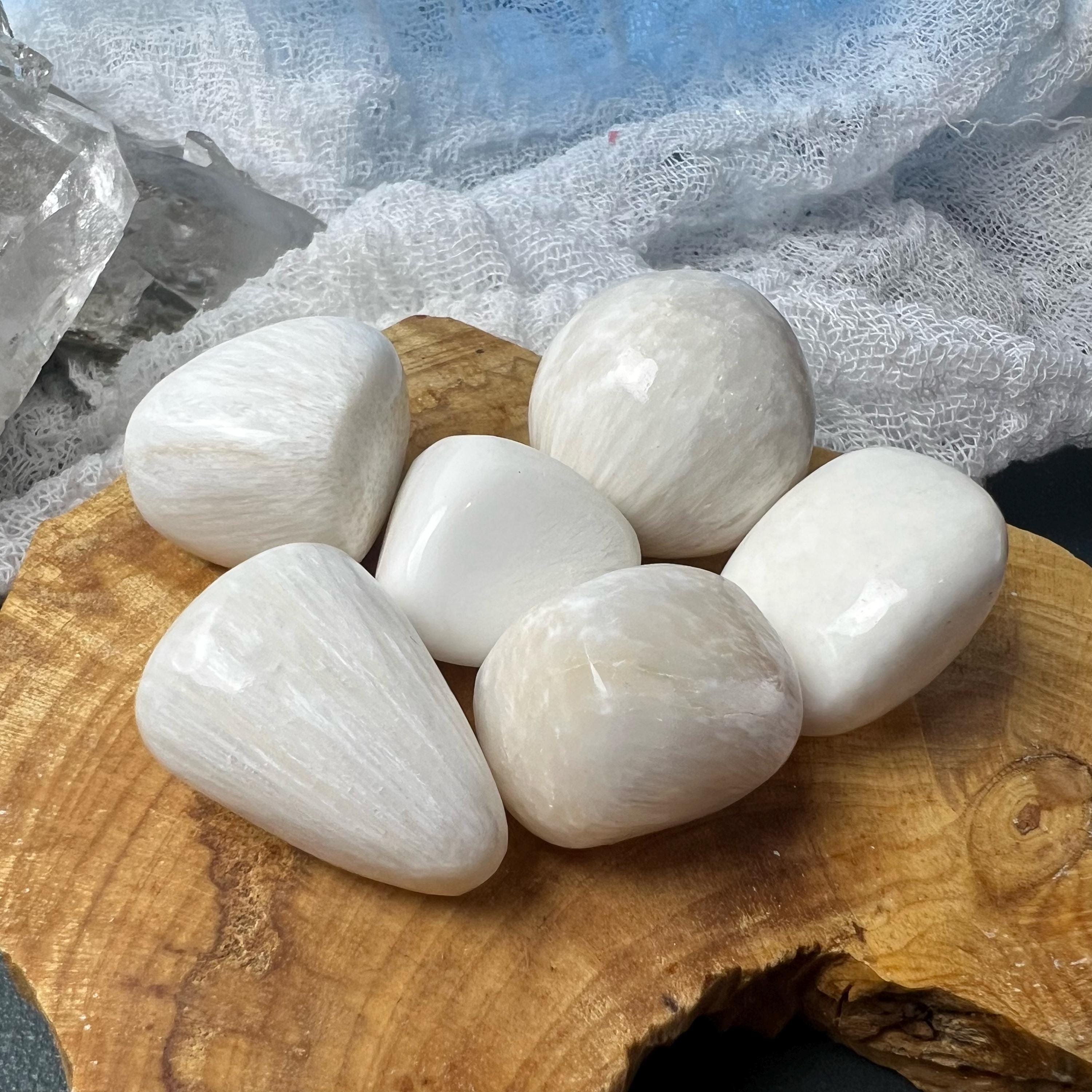 Tumbled Scolecite - The Stone For Inner Peace Tumbled Scolecite - The Stone For Inner Peace