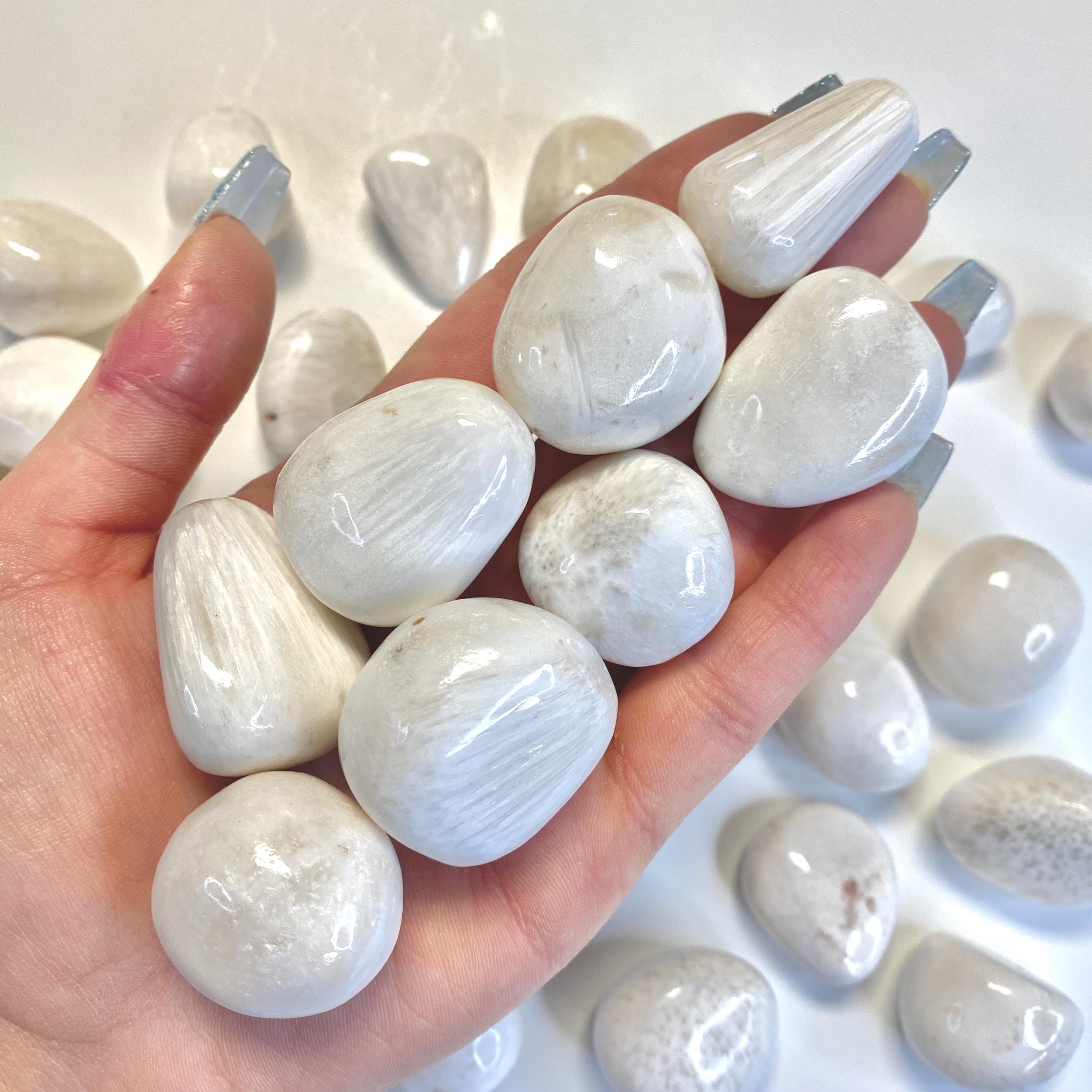 Scolecite Tumble, Tumbled Scolecite, Polished Scolecite, Scolecite, T-182 Scolecite Tumble, Tumbled Scolecite, Polished Scolecite, Scolecite, T-182