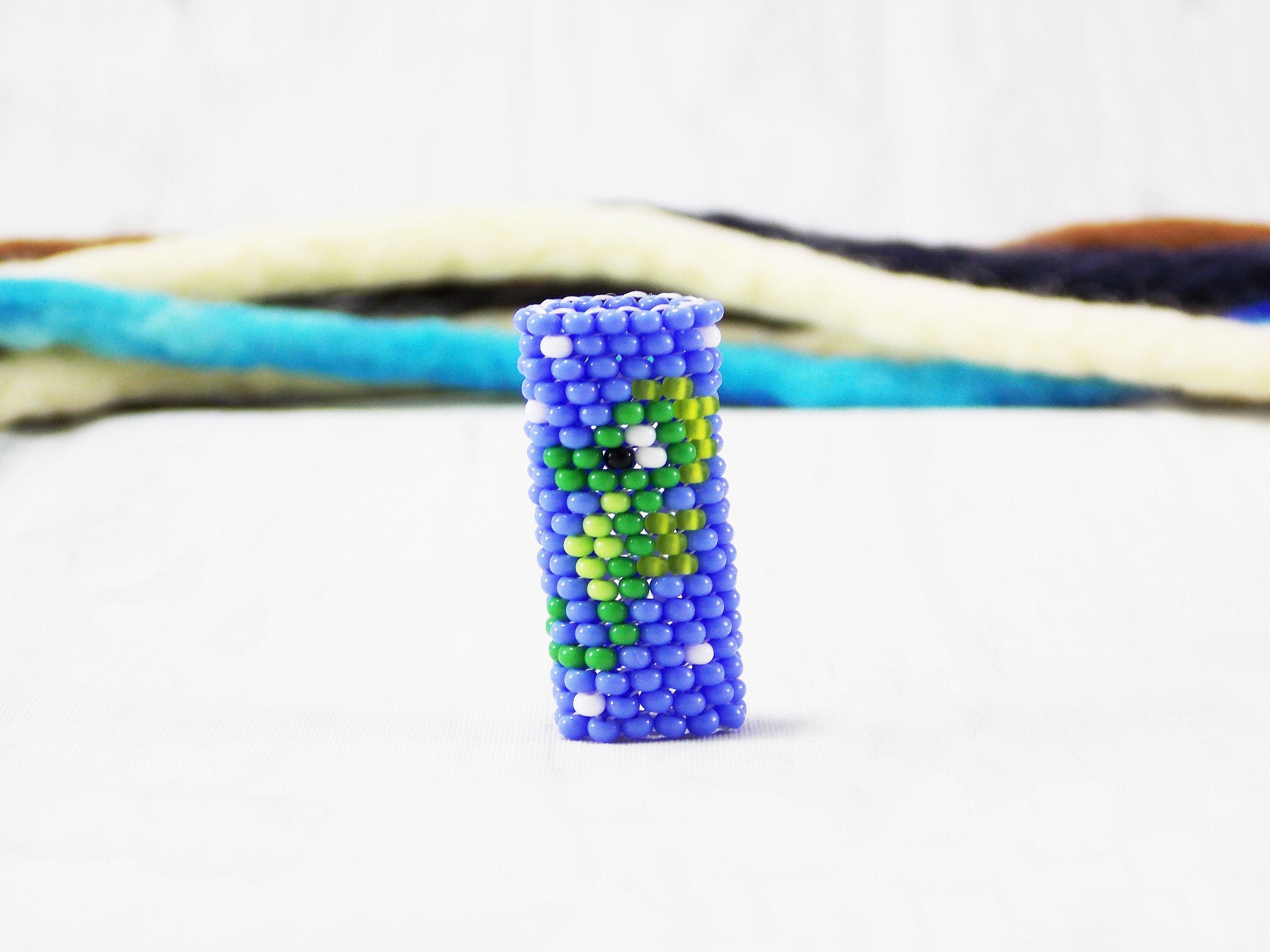 Sea Horse Jewelry Dread Beads For Hair Nautical Themed Tube Big Hole 9mm Dreadlock Schmuck Extensions  Charms Hippie Festival Wrap Sleeve
