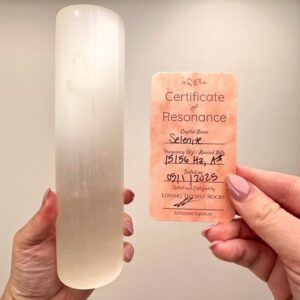 Frequency Tested - Selenite Cylinder | 1111g | - #1 (exclusive From The Album, 15156 Hz, A#)