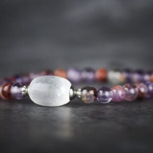 Natura Auralite 23 Selenite Bracelet