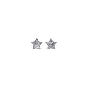 Stars Crushed Selenite Stone Stainless Steel Stud Earrings Gypsum Stars Crushed Selenite Stone Stainless Steel Stud Earrings Gypsum